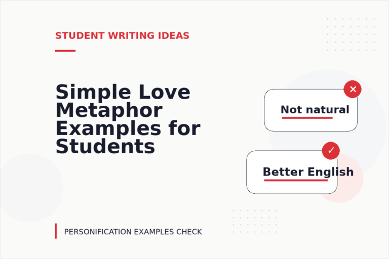 Simple Love Metaphor Examples for Students