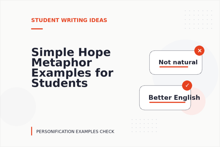 Simple Hope Metaphor Examples for Students