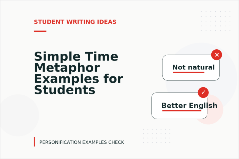 Simple Time Metaphor Examples for Students