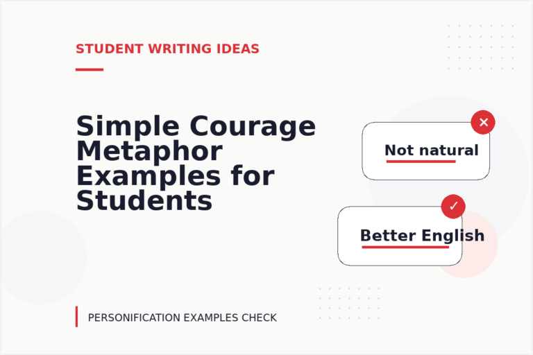 Simple Courage Metaphor Examples for Students