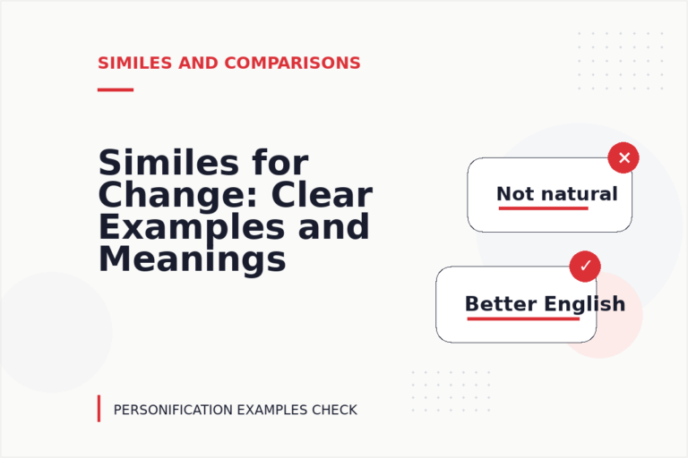 Similes for Change: Clear Examples and Meanings