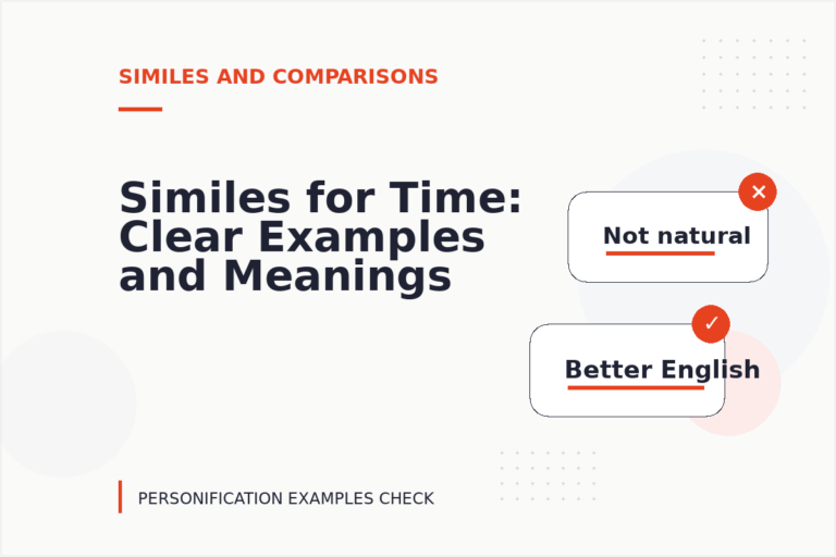 Similes for Time: Clear Examples and Meanings