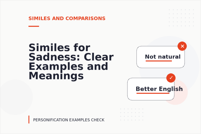 Similes for Sadness: Clear Examples and Meanings
